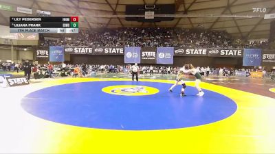 Girls 3A 125 lbs 7th Place Match - Lily Pedersen, Enumclaw (Girls) vs Liliana Frank, Edmonds-Woodway (Girls)