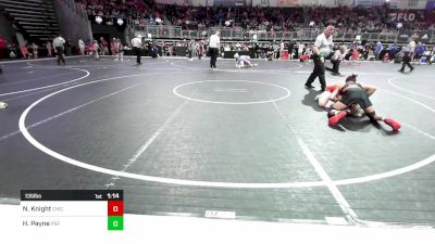 135 lbs Quarterfinal - Noah Knight, Chickasha Wrestling vs Hayden Payne, PSF Wrestling Academy