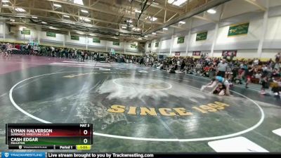 105 lbs Quarterfinal - Cash Edgar, Faulkton vs Lyman Halverson, Sundance Wrestling Club