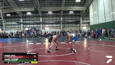 197 lbs Quarterfinal - James Cruz, U.S. Merchant Marine Academy vs Haven Tatarek, Castleton University