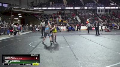 150 lbs Quarterfinal - Wade Bell, Spring Hill Wrestling Club vs Toby Lundgren, Colby Kids