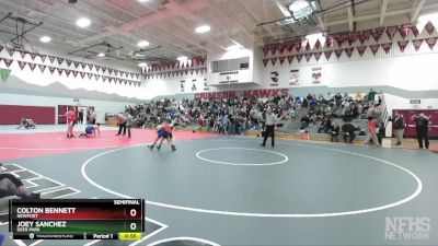 75 lbs Semifinal - Joey Sanchez, Deer Park vs Colton Bennett, Newport