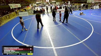 67 lbs Champ. Round 1 - Timur Nurahunov, Community Youth Center - Concord Campus Wrestling vs Dominic Avila, Central Coast Most Wanted Wrestling Club