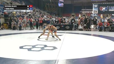 120 lbs Cons. Sub-rd Of 16 - Victoria Black, Washington vs Irini Poka, California