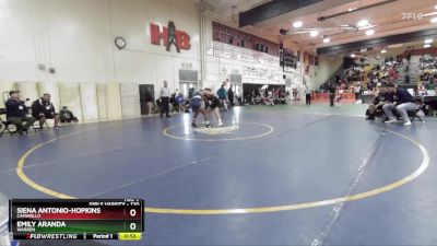 120 lbs Cons. Round 4 - Siena Antonio-Hopkins, Camarillo vs Emily Aranda, Warren