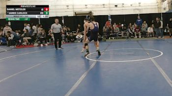 141 lbs Champ. Round 2 - Daniel Metzler, Albright College vs James Carlock, Nyu