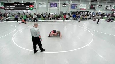 JR BOYS HARD LUCK - 125-130 Champ. Round 2 - Evan Craner, Utah vs Caleb Jones, Threestyle Wrestling Of Oklahoma