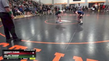 105 lbs 1st Place Match - Hillary Trainor, Sumner-Fredericksburg vs Serenity Turner, Pella