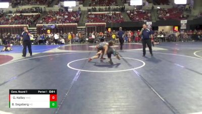 130 lbs Cons. Round 1 - Dean Kelley, Helena Wrestling Club vs Bo Segeberg, Montana Disciples