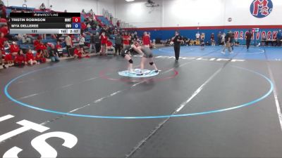131 lbs Finals (2 Team) - Mya Delleree, Wisconsin - Oshkosh vs Tristin Robinson, Huntingdon
