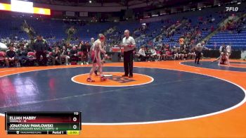 113 lbs Quarterfinals (8 Team) - Jonathan Pawlowski, Chicago (Rickover Naval Academy) vs Elijah Mabry, Vandalia