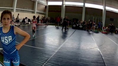 67-73 lbs 1st Place Match - Lilly Rollans, Nevada vs Dusty Wilson, Oregon