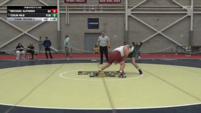 285 lbs Cons. Round 2 - Colin Hile, Plymouth State vs Michael Alfonso, Rhode Island College