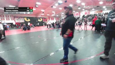 130 lbs Cons. Round 7 - Katherine Love, St. Francis vs Sophia Fodera, Poway
