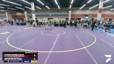 113 lbs 2nd Place Match - Victor Ramirez Silva, Hillcrest High School Wrestling vs Brandon Pattillo, Boneyard Wrestling Academy