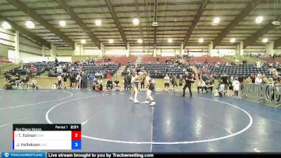 145 lbs 3rd Place Match - Tanner Tolman, Sanderson Wrestling Academy vs Josh Helleksen, Excalibur Wrestling Club