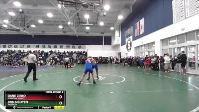 132 lbs Cons. Round 2 - Dane Zisko, Fountain Valley vs Don Nguyen, Valencia