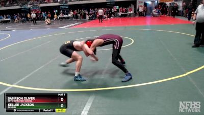 130 lbs Cons. Round 1 - Keller Jackson, Dimond vs Sampson Oliver, Ketchikan High School