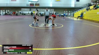 125 lbs Champ. Round 1 - Isabella Yoder, Clackamas vs Emma Gregg, Glencoe
