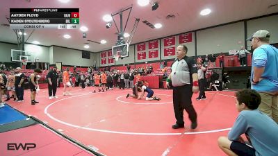 119 lbs Consi Of 4 - Aayden Floyd, Broken Arrow Jh vs Kaden Stoltenberg, Bartlesville