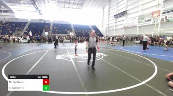 42 lbs Rr Rnd 1 - Mason Cantu, Wlv Jr Wrestling vs Kiah Alcon, Stout Wr Ac