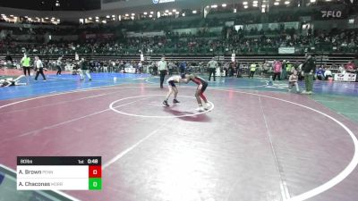 80 lbs Quarterfinal - Aiyanah Brown, Penns Grove vs Audrey Chaconas, Morristown