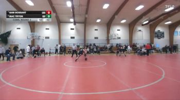 150 lbs Cons. Round 3 - Sam Bossart, Linsly School vs Mac Tryon, Haverford School