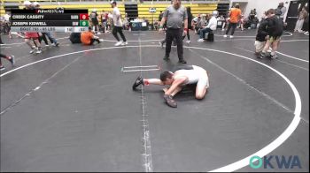 85 lbs Consi Of 4 - Creek Cassity, Barnsdall Youth Wrestling vs Joseph Kidwell, Raw Wrestling Club
