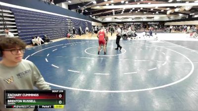 197 lbs Quarterfinal - Brenton Russell, USMAPS vs Zachary Cummings, Liberty