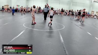 64 lbs Round 4 (8 Team) - Jett Sidun, Mat Assassins vs Ryley Herwig, Warhawks Wrestling