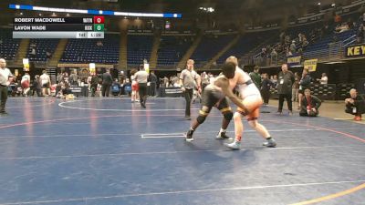 250 lbs Quarterfinal - Robert MacDowell, Wayne Highlands vs LaVon Wade, Kiski Area