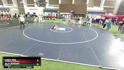 88 lbs Cons. Round 1 - Lance Vigil, Pomona WC Colorado vs Riley Bingham, Ridgeline