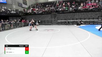 140 lbs 5th Place Match - Briona Love, Hillcrest vs Jessica Miller, Salem Hills