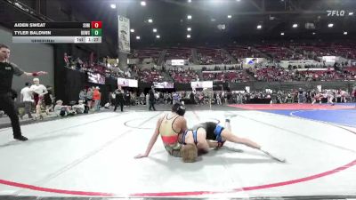 126 lbs Semifinal - Aiden Sweat, Kalispell Wrestling Club vs Tyler Baldwin, Black Hills Wrestling Academy