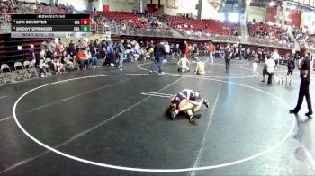 102 lbs Champ. Round 2 - Levi DeVetter, IronHawk Wrestling Academy vs Brody Springer, 308 Wrestling Academy