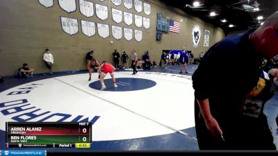 145 lbs Cons. Round 3 - Ben Flores, Santa Ynez vs Arren Alaniz, Firebaugh