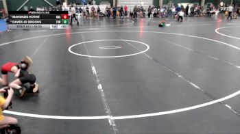 50-58 lbs Quarterfinal - Davee-Jo Brooks, The Best Wrestler vs Makenzie Kothe, HWA