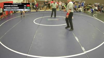132 lbs Champ. Round 1 - Carsen Atterbury, Dallas vs Brayden Gillespie, Tahoma
