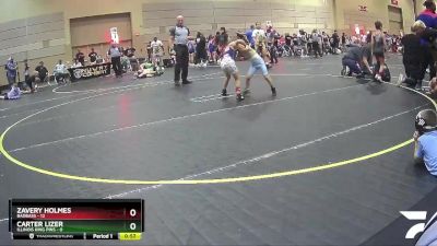 44 lbs Finals (8 Team) - Carter Lizer, Illinois King Pins vs Zavery Holmes, BadBass