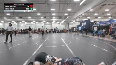 126 lbs Round 6 (10 Team) - Adam Khan, Savage WA White vs Owen Shelley, Maryland Mallets