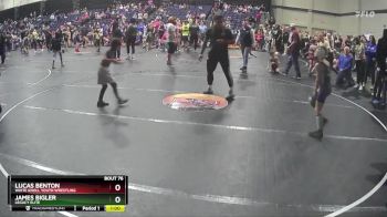 58 lbs Cons. Semi - Lucas Benton, White Knoll Youth Wrestling vs James Bigler, Legacy Elite