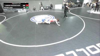 All Cadet Boys Freestyle Lower - 106 lbs Cons. Round 4 - Landon Wakabayashi, Vacaville High School Wrestling vs Victor Lugo, Brawley Wrestling Academy