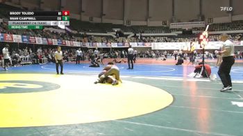 133 lbs Placement (16 Team) - Sean Campbell, East Stroudsburg University vs Brody Toledo, MSU Moorhead