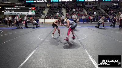 110 lbs 2nd Place Match - Jack Pike, Clearwater vs Hudson Breese, Jaguar