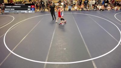 110 lbs Semis - Chase Lawrence, Pinnacle vs Bryce Siem, MN Elite