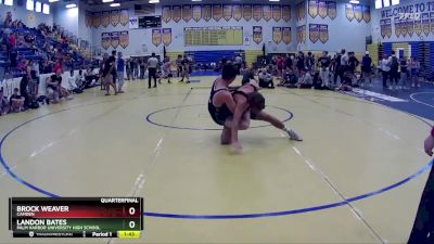 150 lbs Quarterfinal - Landon Bates, Palm Harbor University High School vs Brock Weaver, Camden