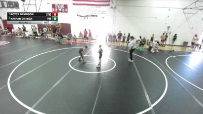 70 lbs Round 3 - Royce Davidson, Peterson Grapplers vs Nathan Ortega, Project 8 Wrestling
