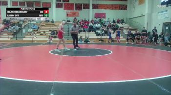 120 lbs Round 5 (6 Team) - Isaac Stansbury, Smith Center HS vs Justin Ott, Pomona-West Franklin HS