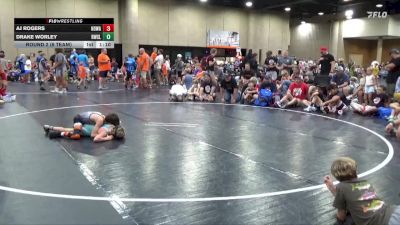 75 lbs Round 2 (6 Team) - AJ Rogers, North DeSoto Red WA vs Drake Worley, Rabbit WC