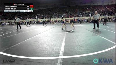 97 lbs Final - Paisley Heflin, Vinita Kids Wrestling vs Taylor Dover, Noble Takedown Club